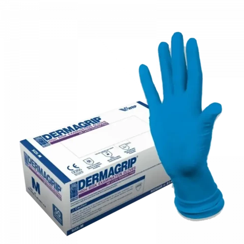 Перчатки хозяйственные латексные M (DERMAGRIP HR)
